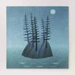 Island in de Ocean Art Legpuzzel