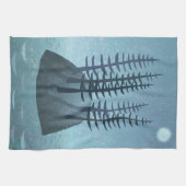 Island in de Ocean Art Theedoek (Horizontaal)