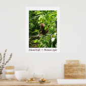 Island Life ~ Borneo style Poster (Keuken)