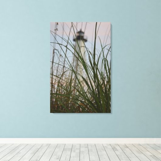 Island Lighthouse - Wrapped Canvas (Insitu (Houten vloer))
