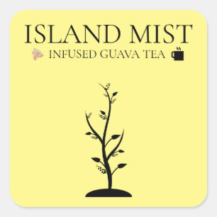 ISLAND MIST INFUST GUAVA TEA VIERKANTE STICKER