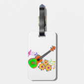 Island Music Tropical Ukulele Bagagelabel (Achterkant verticaal)