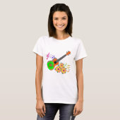 Island Music Tropical Ukulele T-shirt (Voorkant volledig)