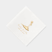 Island Palm Trees Wedding Folie Servetten (Rechts)