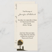 Island Paradise Wedding Programma (Voorkant / Achterkant)