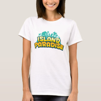 Island Paradise - Womens Yellow T-Shirt