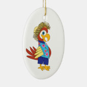 Island Parrot Keramisch Ornament (Rechts)