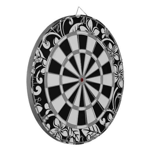 ISLAND PLUMERIA (BLACK) DARTBORD (Voorkant Links)
