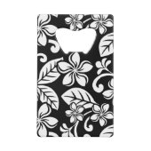 ISLAND PLUMERIA (BLACK) KREDIETKAARTFLESOPENER KREDIETKAART FLESSENOPENER (Achterkant)
