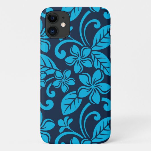 ISLAND PLUMERIA (Blauw x 2) Case-Mate iPhone Case (Achterkant)