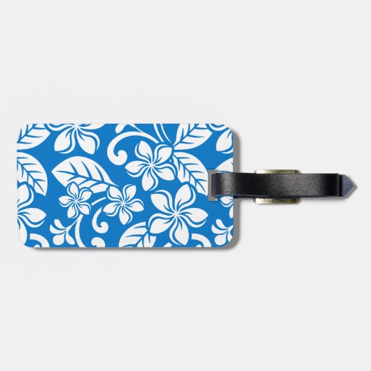 ISLAND PLUMERIA (BLUE SKY) BAGAGELABEL (Achterkant horizontaal)