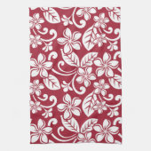 ISLAND PLUMERIA (CARDINAL RED) Serviettes de cuisi (Vertical)