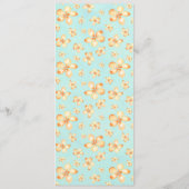 Island Plumeria Flower Waterverf menu's (Achterkant)