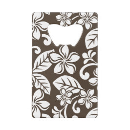 ISLAND PLUMERIA (KOFFIE BROWN) KREDIETKAART FLESSENOPENER