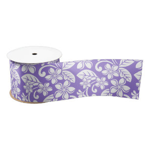ISLAND PLUMERIA (LAVENDER) SATIN RIBBON LINT
