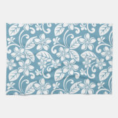 ISLAND PLUMERIA (SLATE BLUE) Serviettes de cuisine (Horizontal)