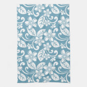 ISLAND PLUMERIA (SLATE BLUE) Serviettes de cuisine (Vertical)