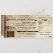  Island Retreat Beach Destination Wedding Kaart (Voorkant / Achterkant)