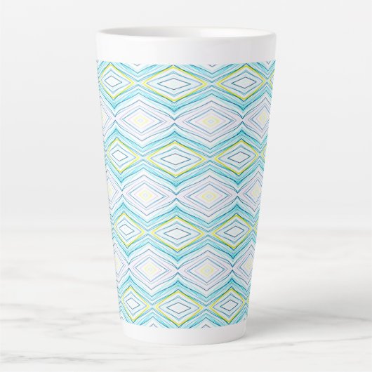 Island Rhombus Latte Mok (Voorkant)