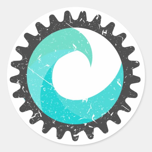 Island RIDE Kauai wave gear sticker (Voorkant)