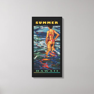 Island Summer Canvas Afdruk