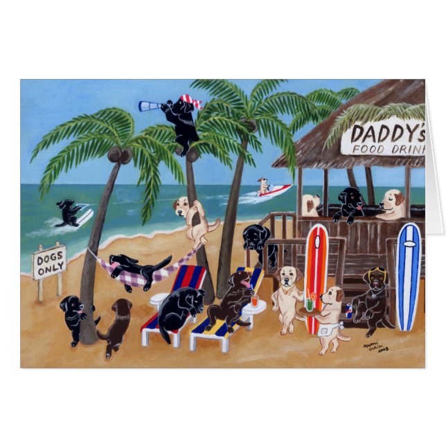 Island Summer Vacation Labradors (Voorkant Horizontaal)