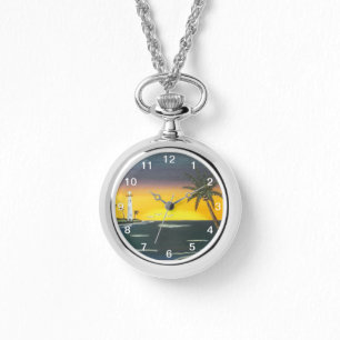 Island Sunrise Horloge