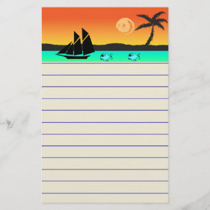 Island Sunset Briefpapier