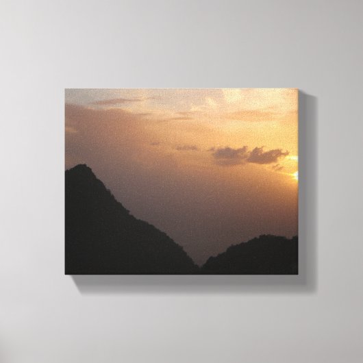 Island Sunset Canvas Afdruk (Voorkant)