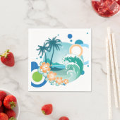 Island Surf Paper Napkins Servetten (Insitu)