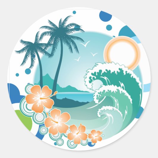 Island Surf Sticker (Voorkant)