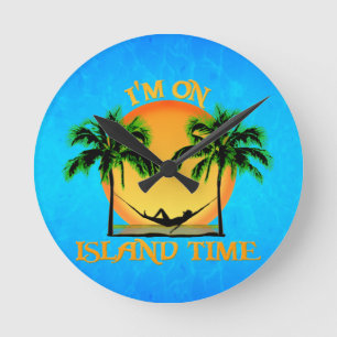Island Time Ronde Klok
