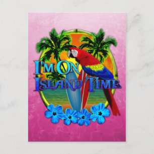 Island Time Sunset Briefkaart