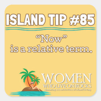 Island Tip #85 Sticker (geel)