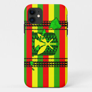 Island Tribal Kanaka Maoli Flag iPhone 11 Hoesje