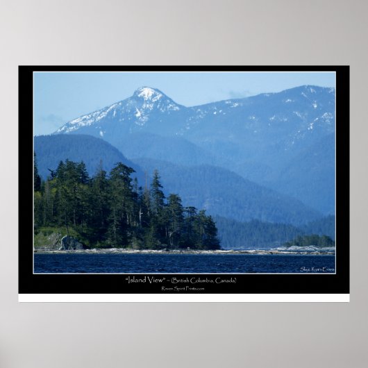 "ISLAND UITZICHT" Foto Poster (Voorkant)