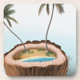 Island Vibes Coconut Onderzetter