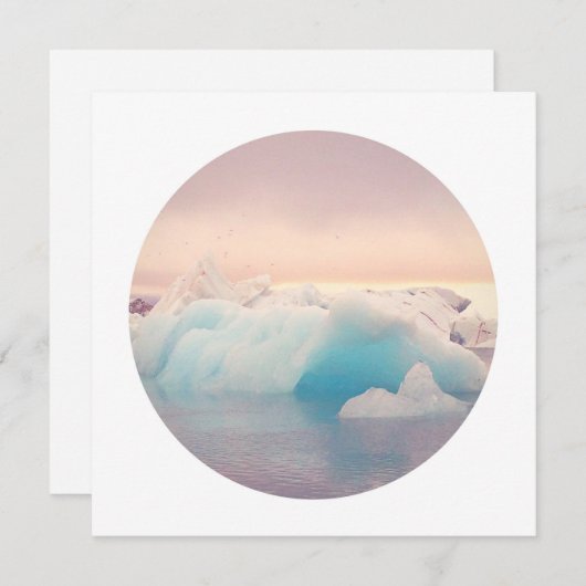 Islande - Carte personnalisée (Devant / Derrière)