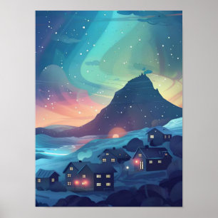 Islande Impression Islande Illustration Islande Vo