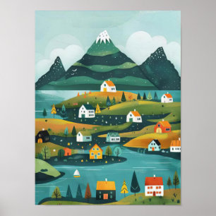 Islande Impression Islande Illustration Islande Vo