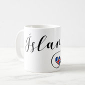 Islande Ísland Heart Mug (Devant gauche)