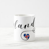 Islande Ísland Heart Mug (Centre)