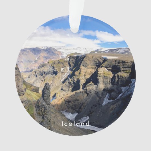 Islande nature - ornement céramique (devant)