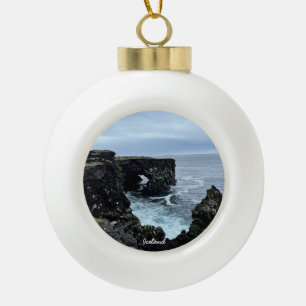 Islande nature - ornement de noël de bal en céra