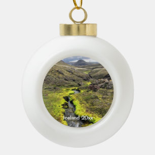 Islande - Ornement à boule en céramique