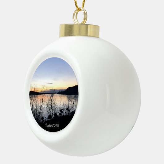 Islande - Ornement céramique personnalisé (Droite)