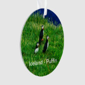 Islande - Ornement de Puffins (devant)