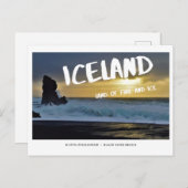 Islande, terre de feu et carte postale de glace, s (Devant / Derrière)