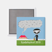 Islande Volcano 2010 Magnet (Recto/Verso)