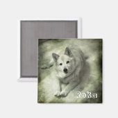 Islandhund Roka Magneet (Voorkant / Achterkant)